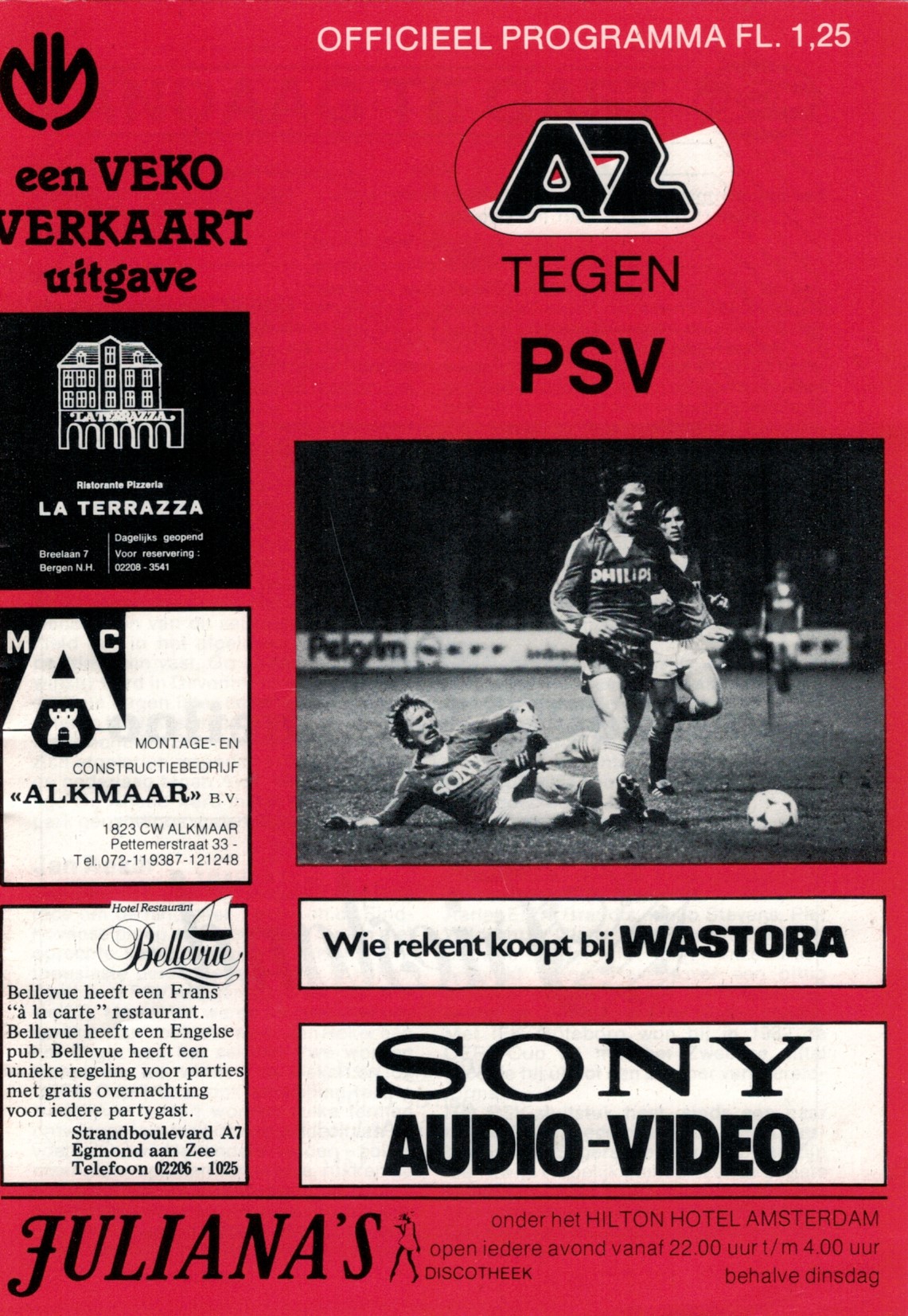 AZ Programma 28-apr-1984 PSV thuis